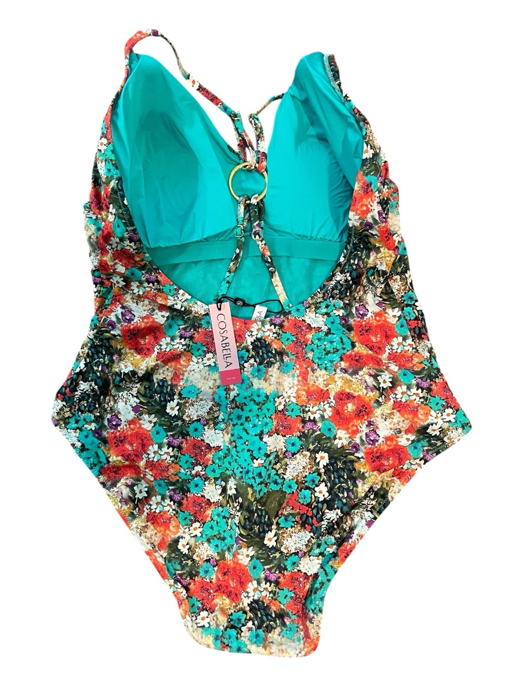 NWT Cosabella Zermatt Floral One Piece Swimsuit Large Italian Luxury Swimwear - Picture 5 of 12